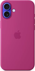 Official APPLE iPhone 16 Case with MagSafe - Fuchsia - MYY53ZM/A - A-Grade