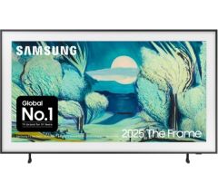 SAMSUNG The Frame (2025) 55" QLED 4K Art Mode Smart AI TV with Slim Fit Wall Mount - QE55LS03FA