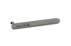 Genuine Sony Xperia Z3 D6603, D6643, D6653 Silver Green SD Memory Card Cap / Cover - 1288-1939